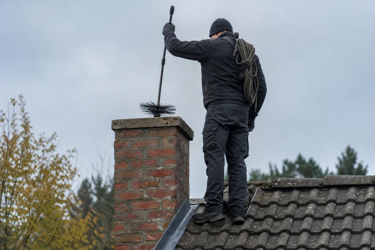 Stock photo: On the roof